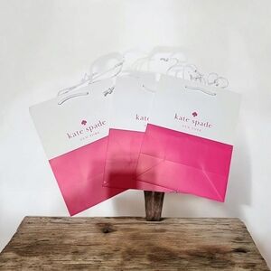 Kate Spade 3 Pack Paper Gift Bags Small Size. Never Used